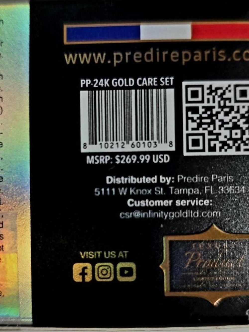 Predire 24K Gold Intensive Care Ritual Set - Picture 5 of 5